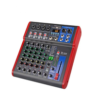 Mixer Audio 6 8 通道数字混音 Dj 控制器供电音频混合器