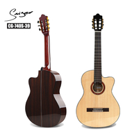 CG-740S-39 经典切角红木古典和尼龙弦吉他