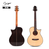 Smiger 新款缺角高品质实心面板电原声吉他出售 FN-90